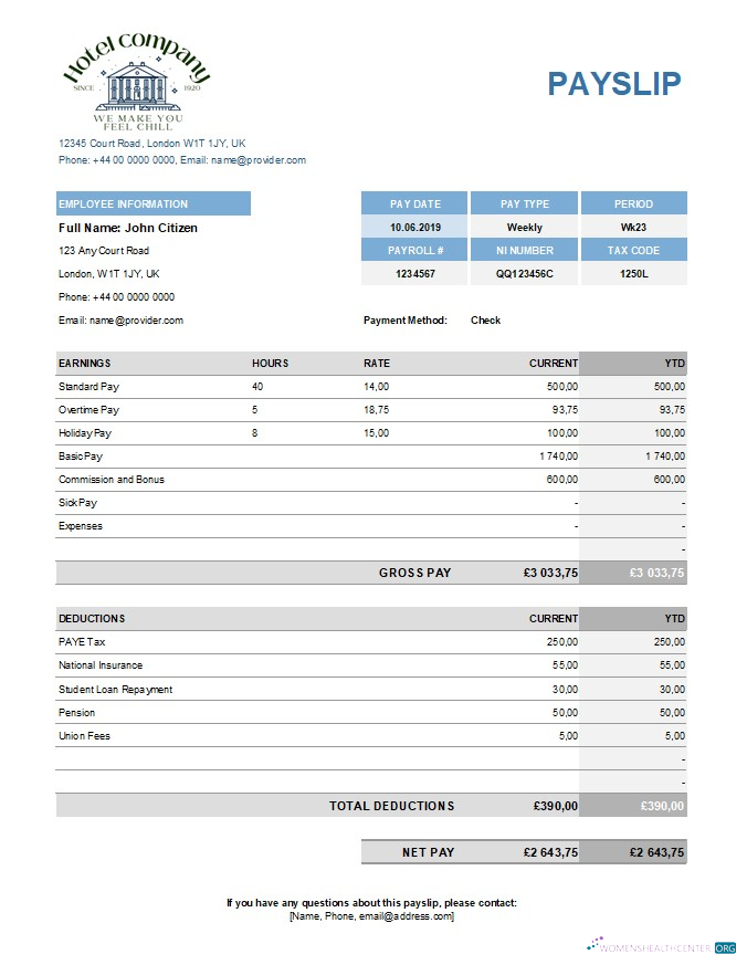 Download hotel company payroll template in Excel and PDF formats Photoshop template
